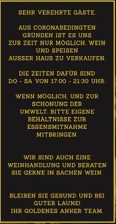 Bild oder Logo der Dankstelle Restaurant Goldener Anker