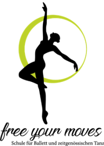 Logo der Dankstelle Schule für Ballett und zeitgenössischen Tanz – free your moves